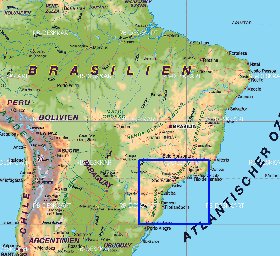 mapa de Brasil em alemao