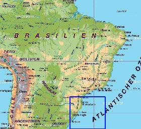 mapa de Brasil em alemao