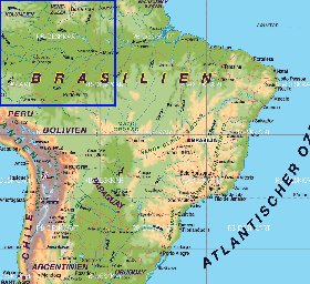 mapa de Brasil em alemao