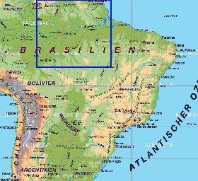 mapa de Brasil em alemao