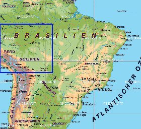 mapa de Brasil em alemao