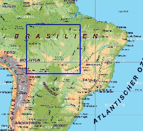 mapa de Brasil em alemao