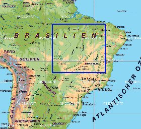 mapa de Brasil em alemao