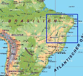 mapa de Brasil em alemao