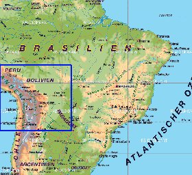 mapa de Brasil em alemao