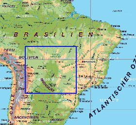 mapa de Brasil em alemao