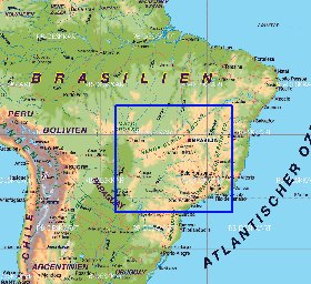 mapa de Brasil em alemao