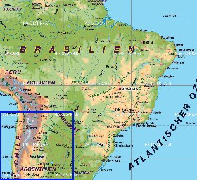 mapa de Brasil em alemao