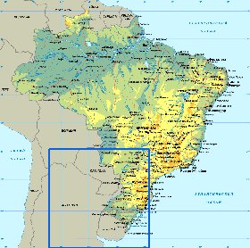 mapa de Brasil