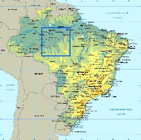 mapa de Brasil