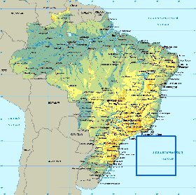 mapa de Brasil