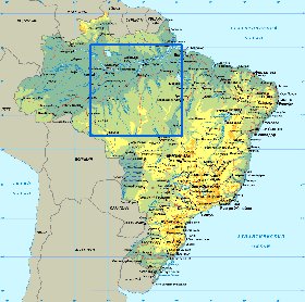 mapa de Brasil