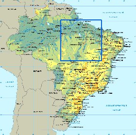 mapa de Brasil