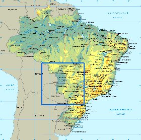 mapa de Brasil