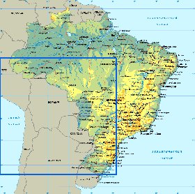 mapa de Brasil