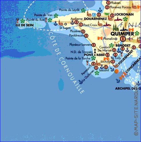 carte de Region Bretagne