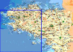carte de Region Bretagne