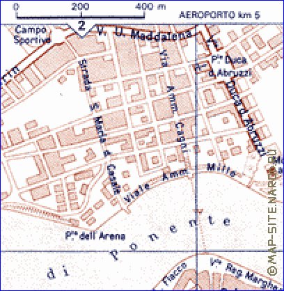 mapa de Brindisi