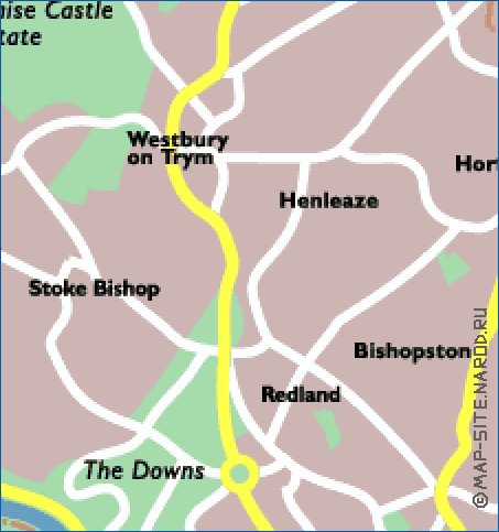 carte de Bristol en anglais