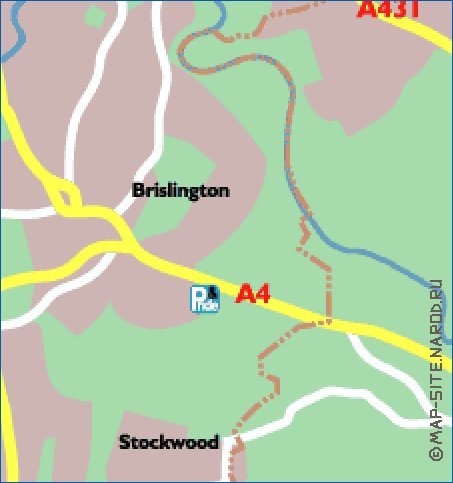 mapa de Bristol em ingles