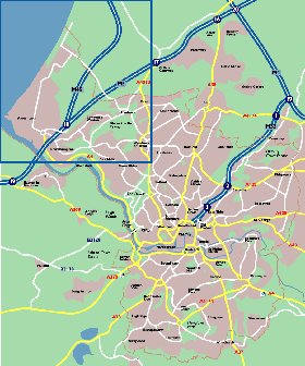 mapa de Bristol em ingles