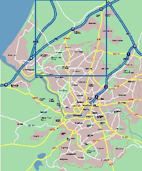 mapa de Bristol em ingles