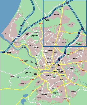 mapa de Bristol em ingles