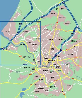 mapa de Bristol em ingles