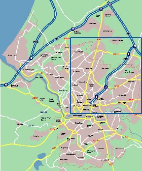 mapa de Bristol em ingles