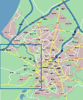 mapa de Bristol em ingles