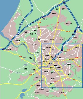 mapa de Bristol em ingles