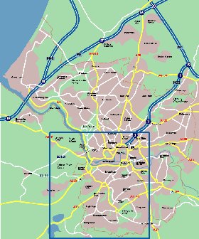 mapa de Bristol em ingles