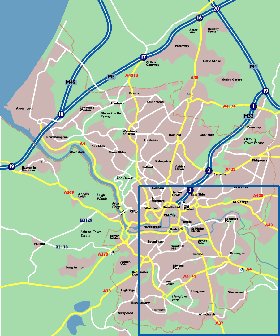 mapa de Bristol em ingles