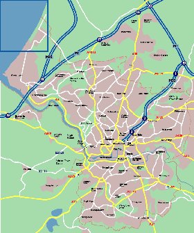 mapa de Bristol em ingles