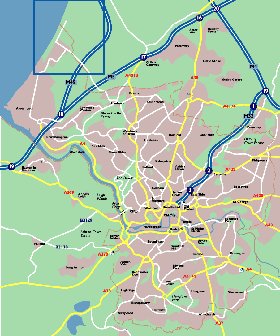 mapa de Bristol em ingles