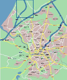 mapa de Bristol em ingles