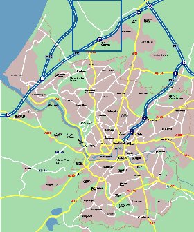 mapa de Bristol em ingles