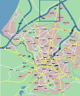 mapa de Bristol em ingles