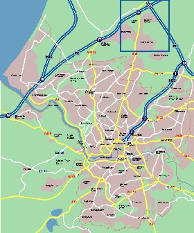 mapa de Bristol em ingles