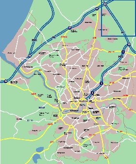 mapa de Bristol em ingles