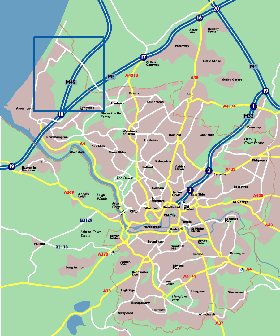 mapa de Bristol em ingles