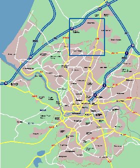 mapa de Bristol em ingles