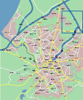 mapa de Bristol em ingles