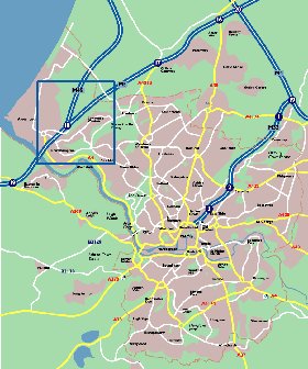 mapa de Bristol em ingles