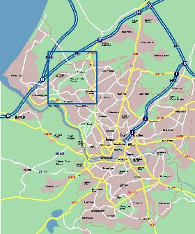 mapa de Bristol em ingles