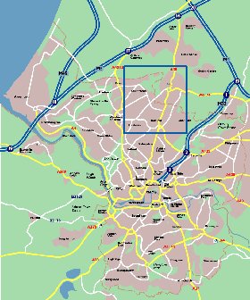 mapa de Bristol em ingles