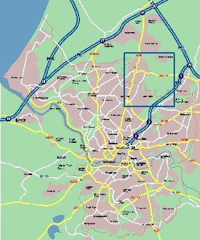 mapa de Bristol em ingles