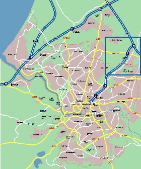 mapa de Bristol em ingles