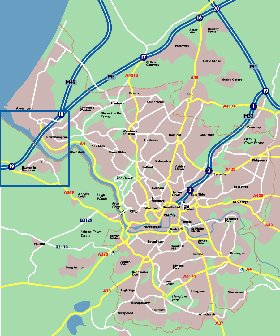 mapa de Bristol em ingles