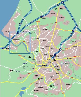 mapa de Bristol em ingles